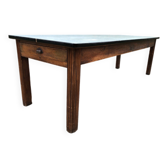 Vintage farm table from the reconstruction period in fir.