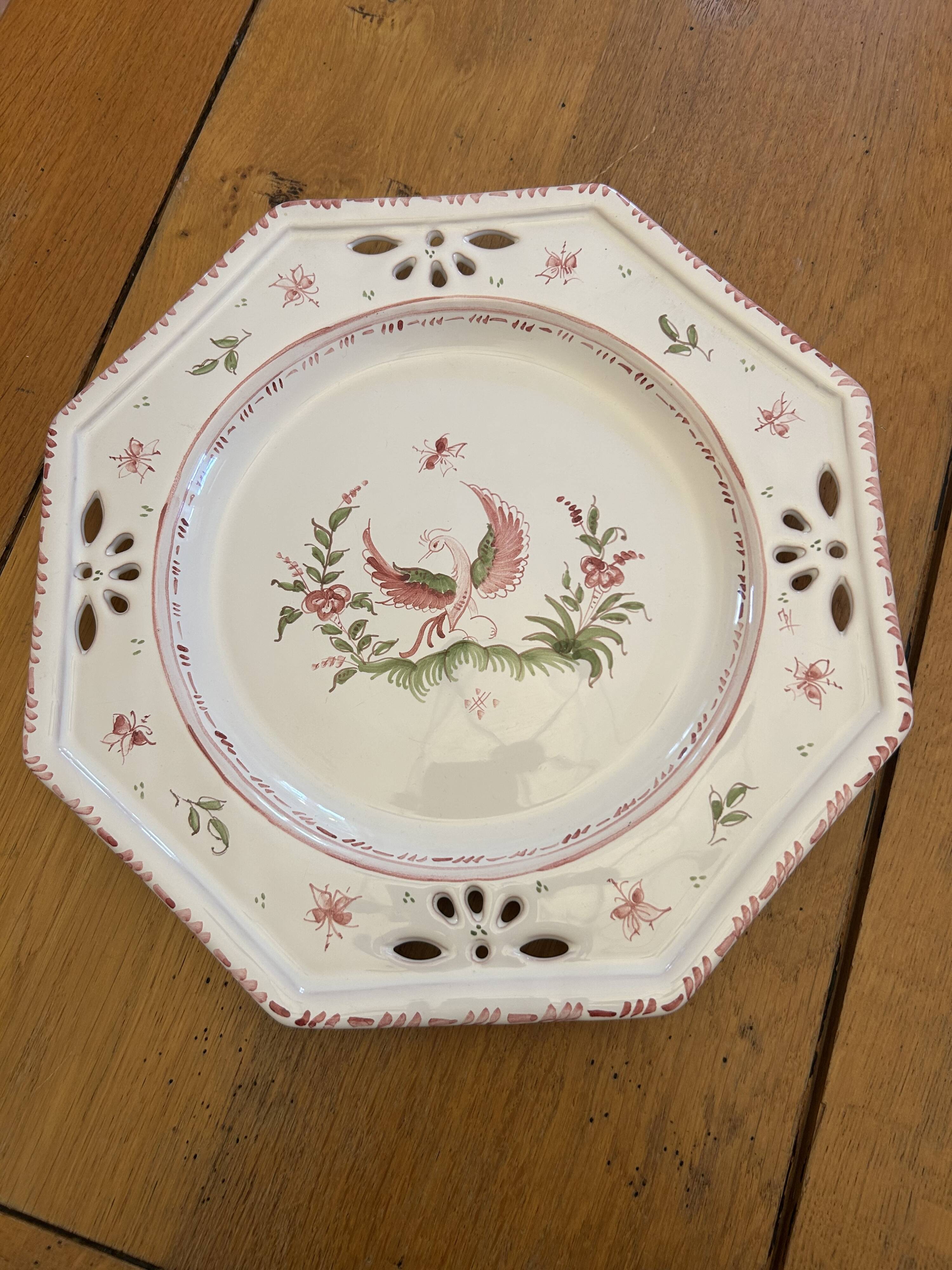 Moustiers porcelain plate