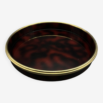Vintage tortoiseshell style serving tray Turnwald Collection