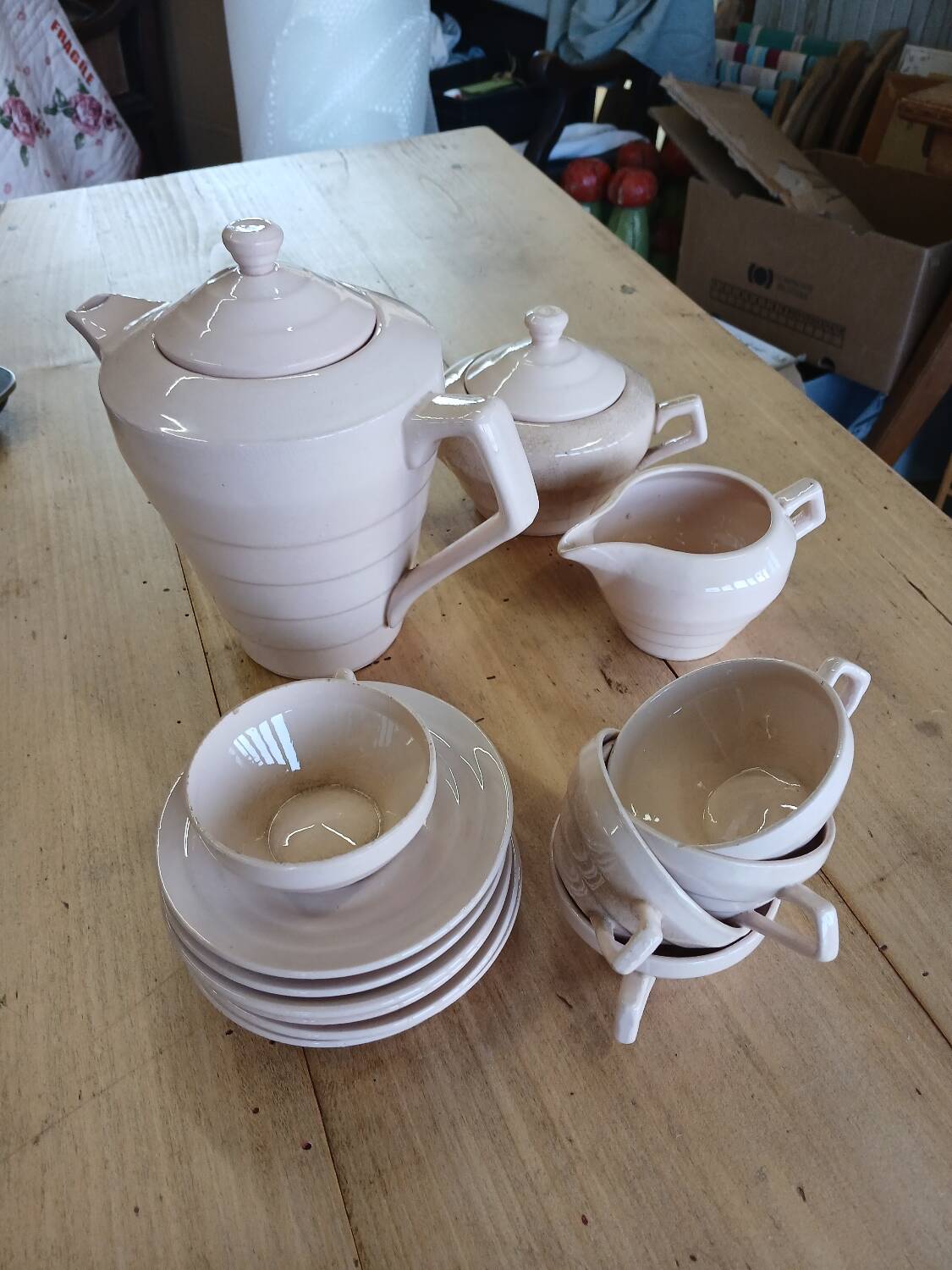 Saint Amand / Ceranord antique coffee service