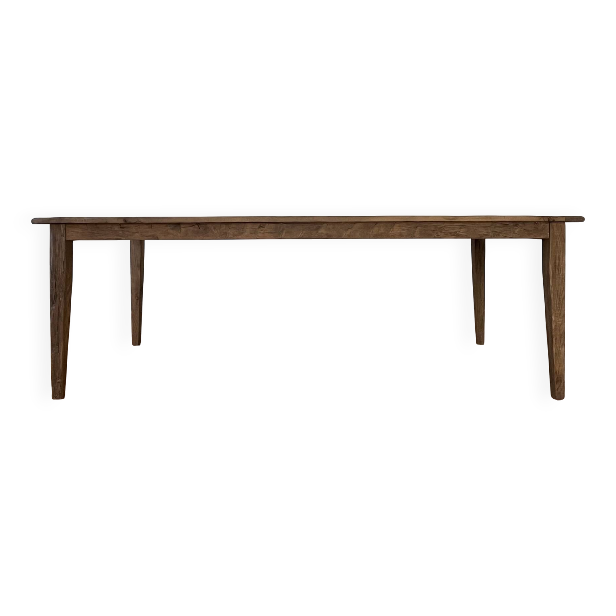 Farm table in solid oak Provence - 250 cm in length