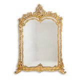 Louis XV style mirror with glazing beads. Napoleon III period, circa 1880.