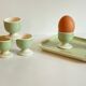 6 coquetiers sur plateau céramique par villeroy & boch