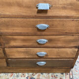 Meuble de métier, de mercerie double face à 20 tiroirs