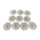 Set of 10 plates decorated with Sarreguemines porcelain fruit