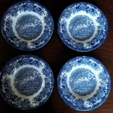 4 Lunéville "English Style" soup plates
