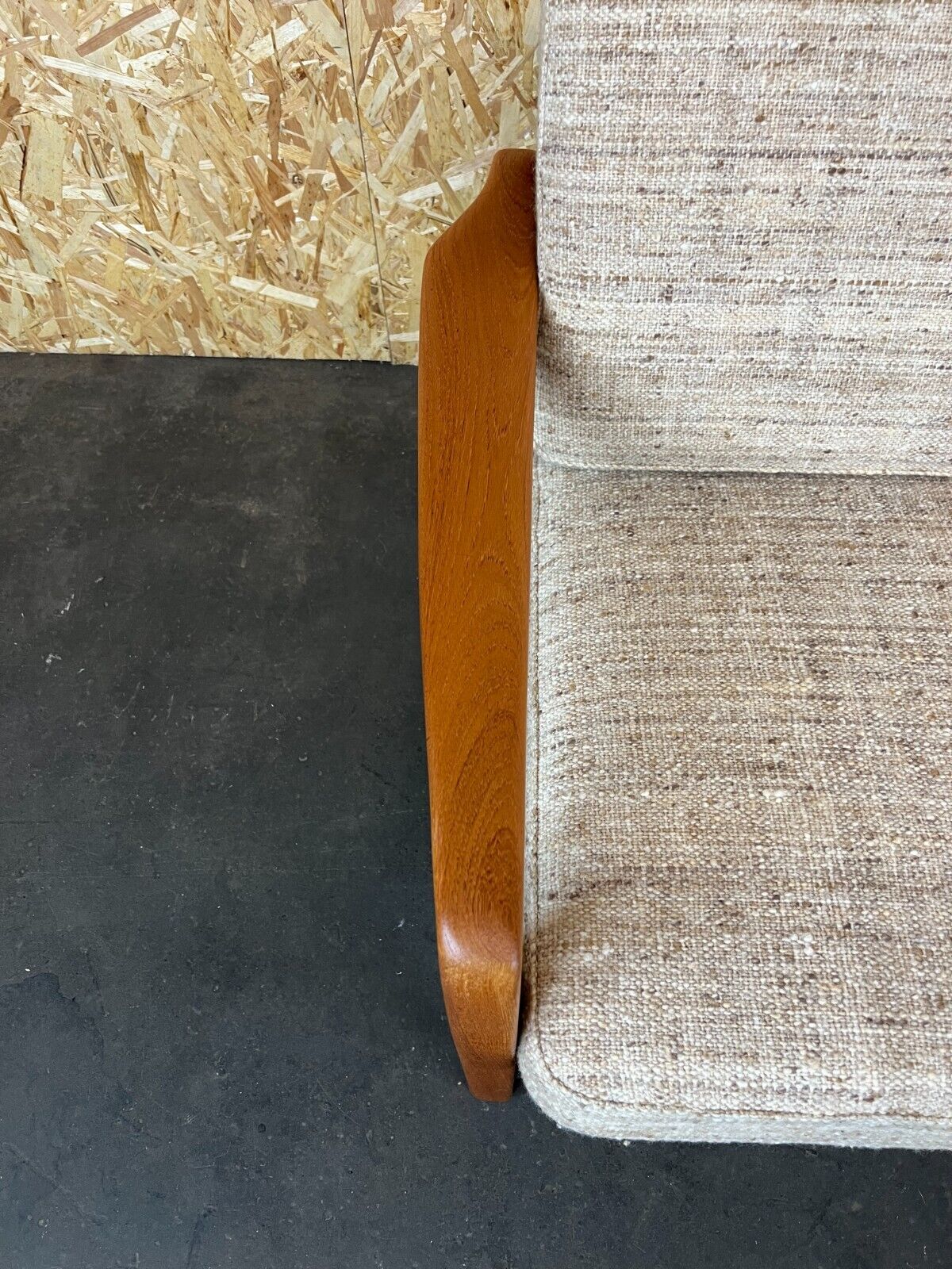 60s 70s teak sofa 2 seater couch J. Kristensen Danish Denmark Design