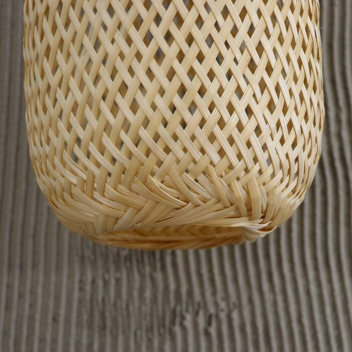 Handmade Gold Rattan Sconce Lamp 16x19Cm