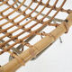Vintage rattan and metal dining chair