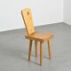 Pair of high-backed chairs by Christian Durupt, Méribel 1960