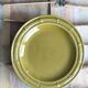 Vintage green Gien dish 29 cm