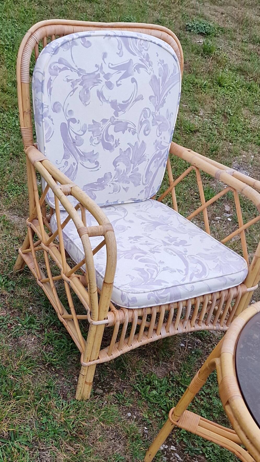 Vintage rattan garden furniture