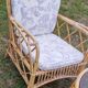Salon de jardin vintage en rotin