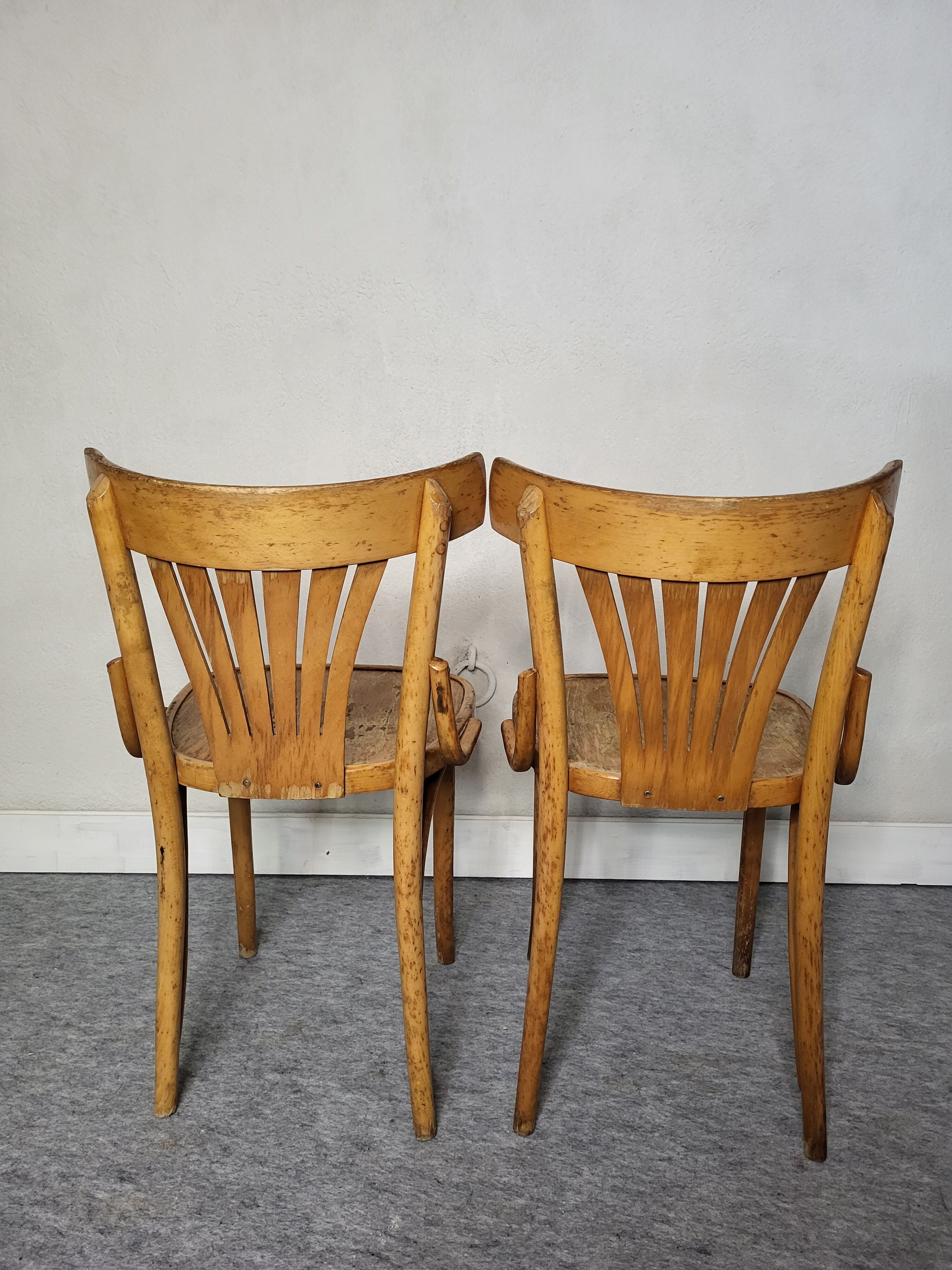 Pair of bistro chairs