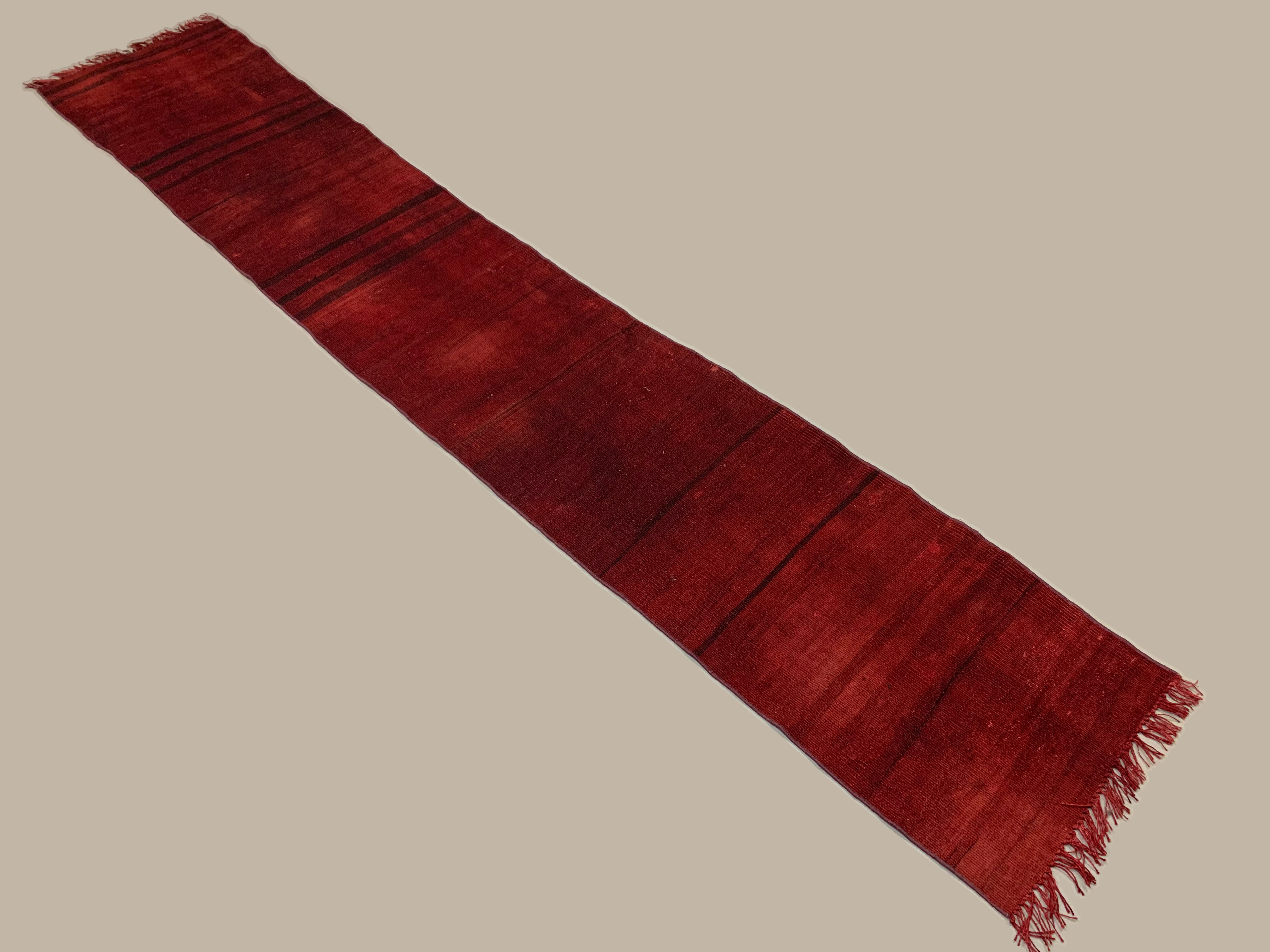 Old Turkish narrow Kilim Runner 310x54 cm