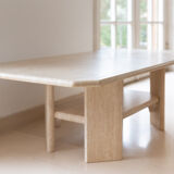Table basse en travertin "la parisienne"