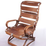 Tito Agnoli Relax chair made of Bamboo and leather, 1960
