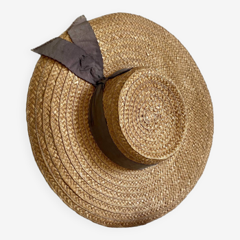 Old straw hat, 36 cm