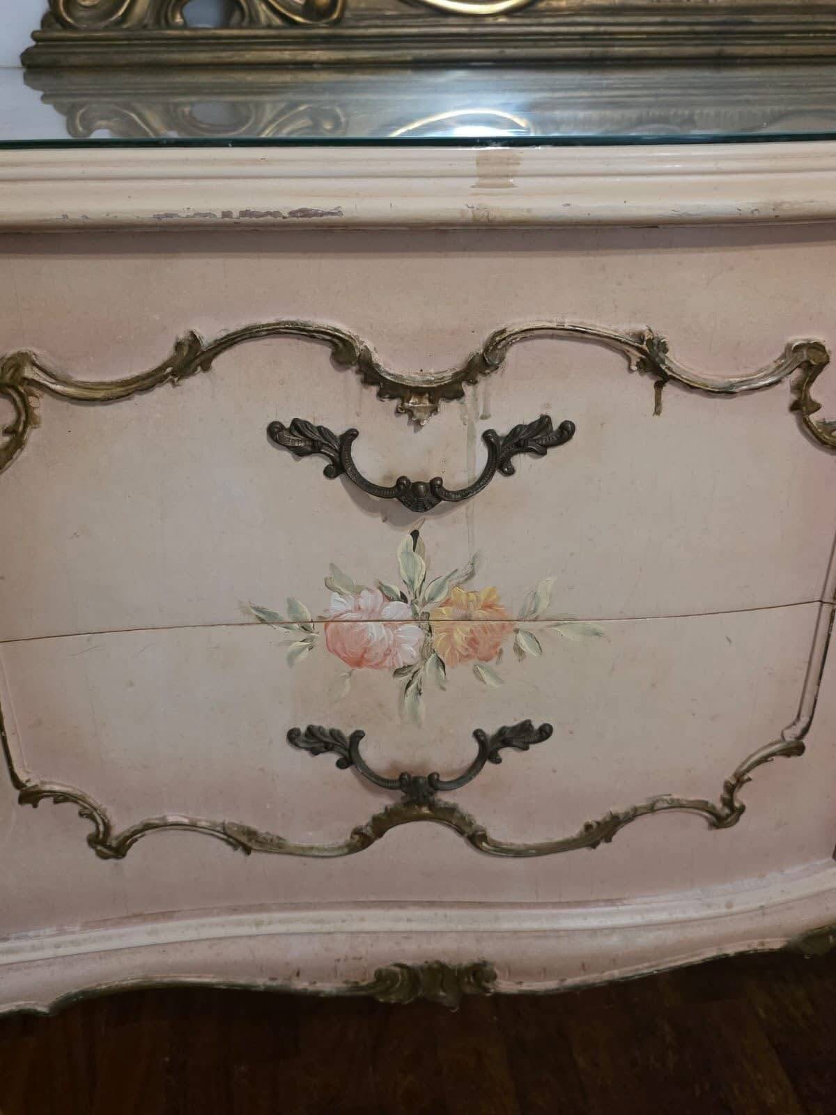 Venetian Style Bedroom Suite, Italy, Mid-20th Century
