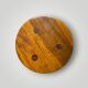 Brutalist tripod stool in solid wood, signed Gilson – 1950s