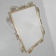 Vintage faceted mirror in aluminum frame