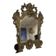ANTIQUE PSYCHE TABLE MIRROR BRONZE BEVELLED MERCURY MIRROR 19TH CENTURY