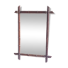 Ancient rattan mirror "78 x 54.5 cms"