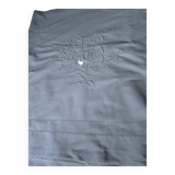 large old sheet imposing monogram PB iris decoration