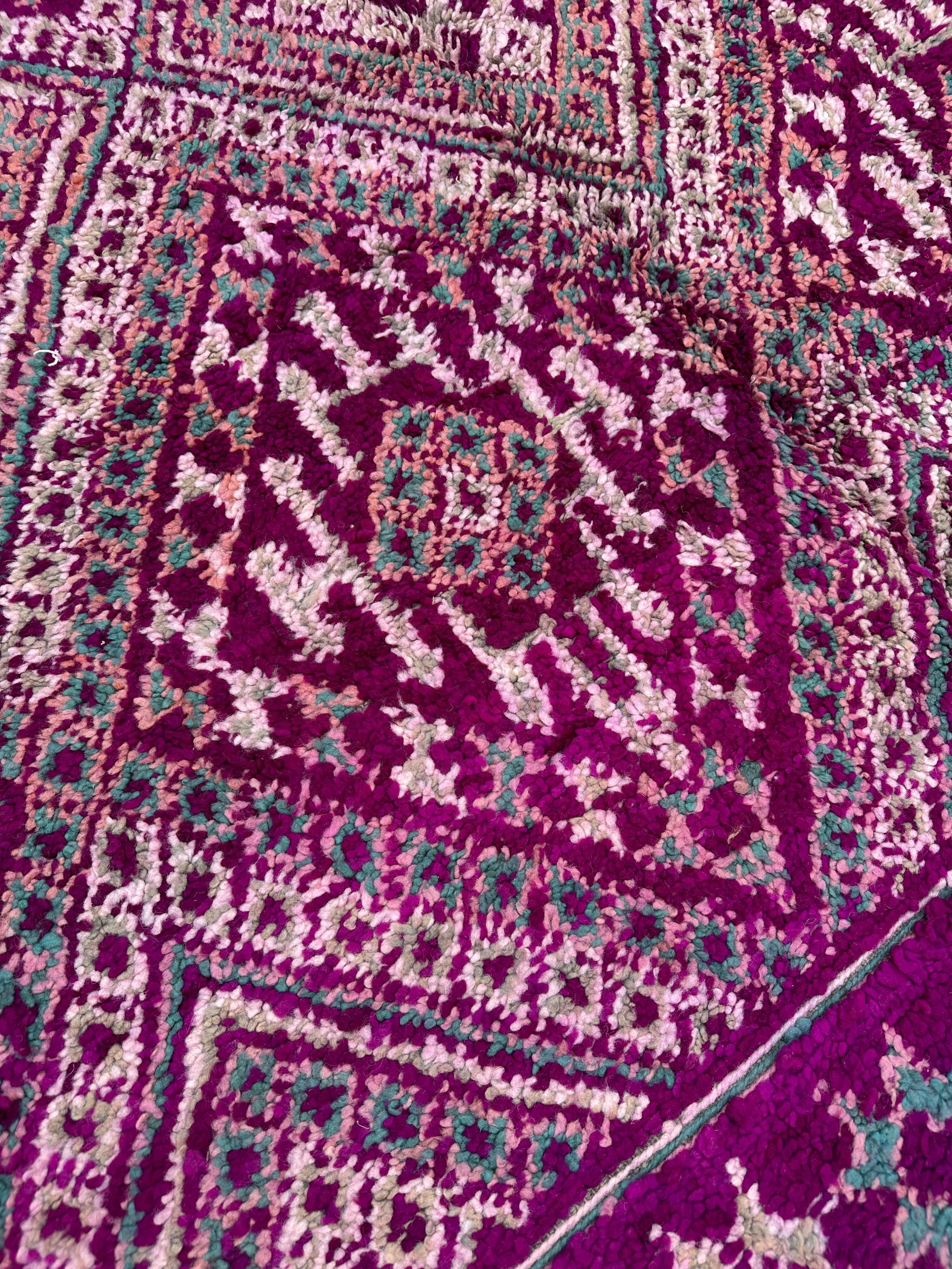 Tapis Violet Beni M'Guild - 193 x 310 cm