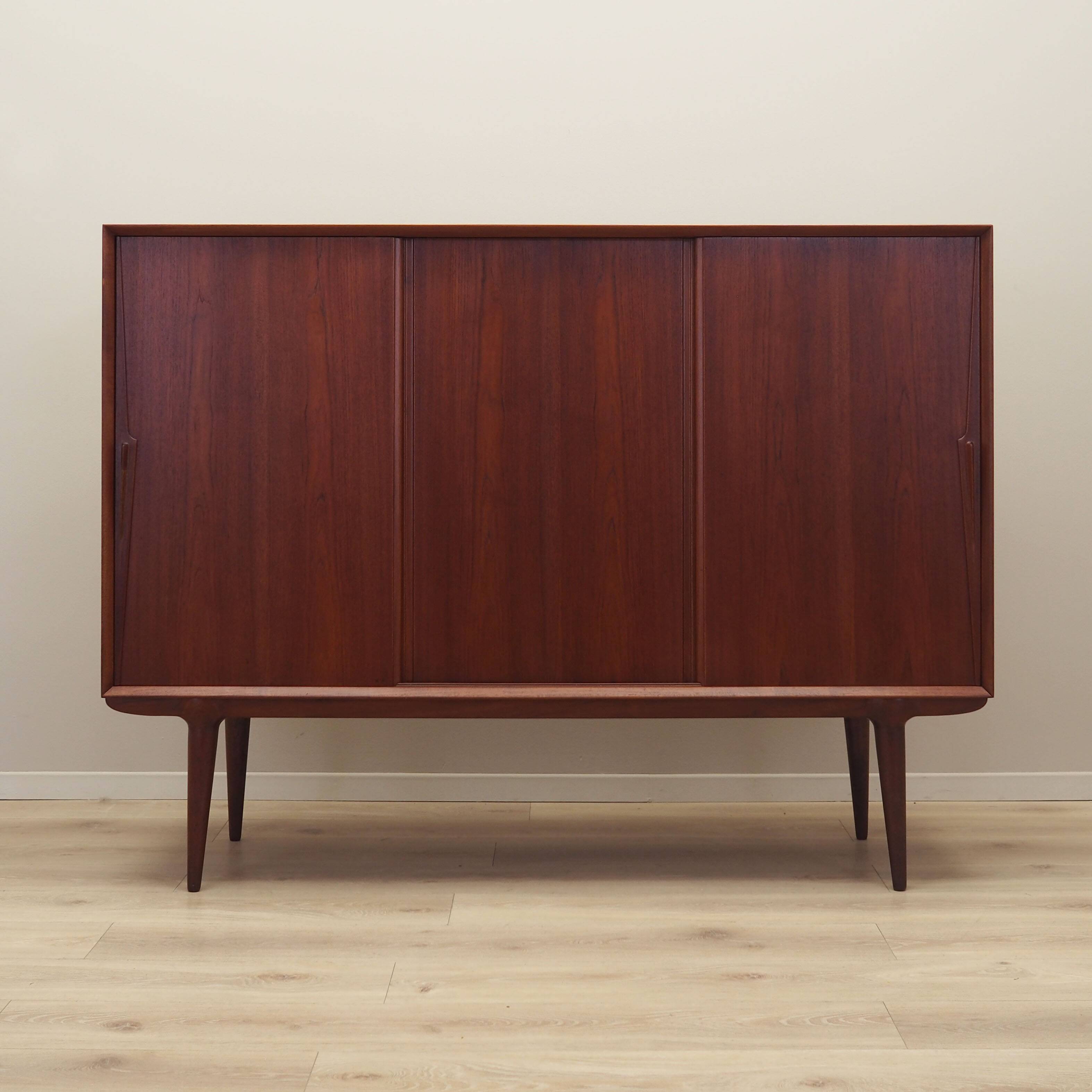 Teak highboard, Danish design, 1970s, manufacturer: Omann Jun