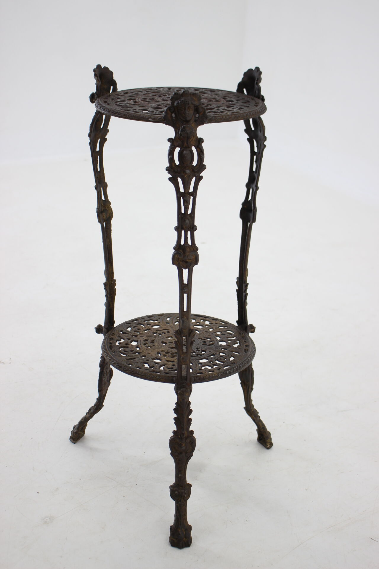 1950s Danish Iron Flower Stand or Side table