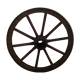Roue de charrette ancienne
