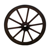 Roue de charrette ancienne