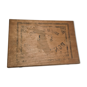 Wooden box French architecture game construction registered model