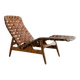 Danish Modern Wooden Chaise Lounge Chair by Arne Vodder, 1950s