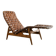 Danish Modern Wooden Chaise Lounge Chair by Arne Vodder, 1950s