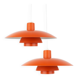 Pair of Danish vintage pendant lamps PH 4/3 by Poul Henningsen, Louis Poulsen, 1966