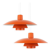 Paire de suspensions vintage danoises PH 4/3 par Poul Henningsen, Louis Poulsen, 1966
