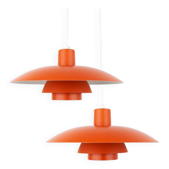 Pair of Danish vintage pendant lamps PH 4/3 by Poul Henningsen, Louis Poulsen, 1966