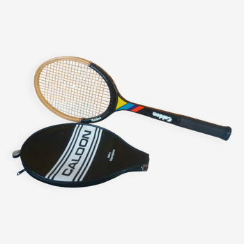 Caldon - raquette en bois + housse - très bon état - 1970 - Donnay - Tennis - Vintage