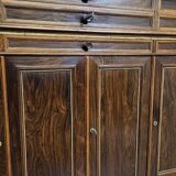 Sideboard in rosewood in the Charles X style, of fine cabinetmaking quality.