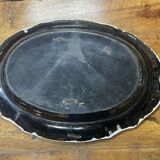 Plat du XIXème en faience "cul noir"