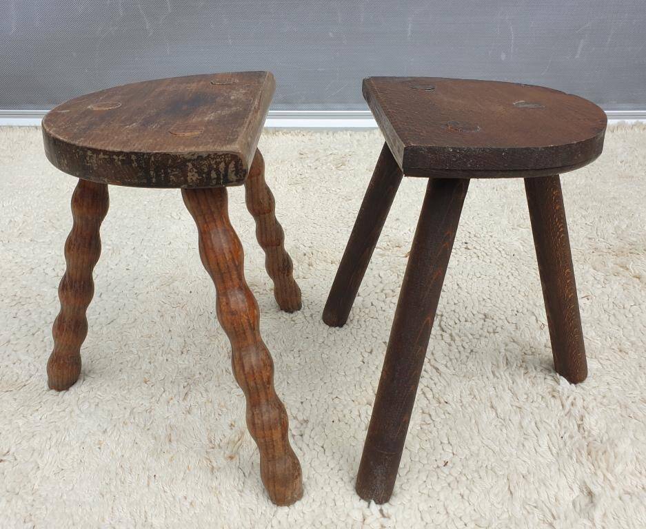 Trio of Nature decorative milking stools