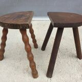 Trio of Nature decorative milking stools