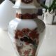 Decorative hexagonal potiche in fine Chinese porcelain, stamped and signed "Red Lions"