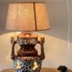 Lamp ceramic fat lava double lighting 70s