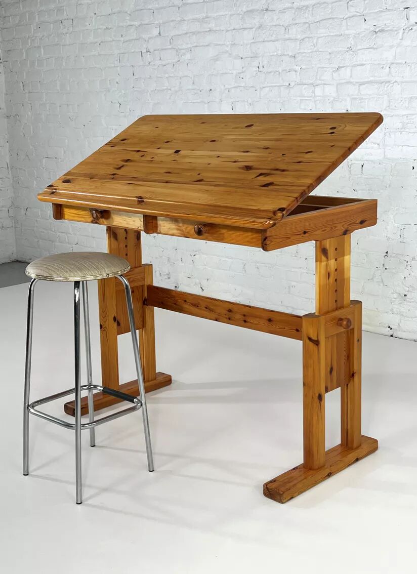 Bureau modulable et inclinable en bois