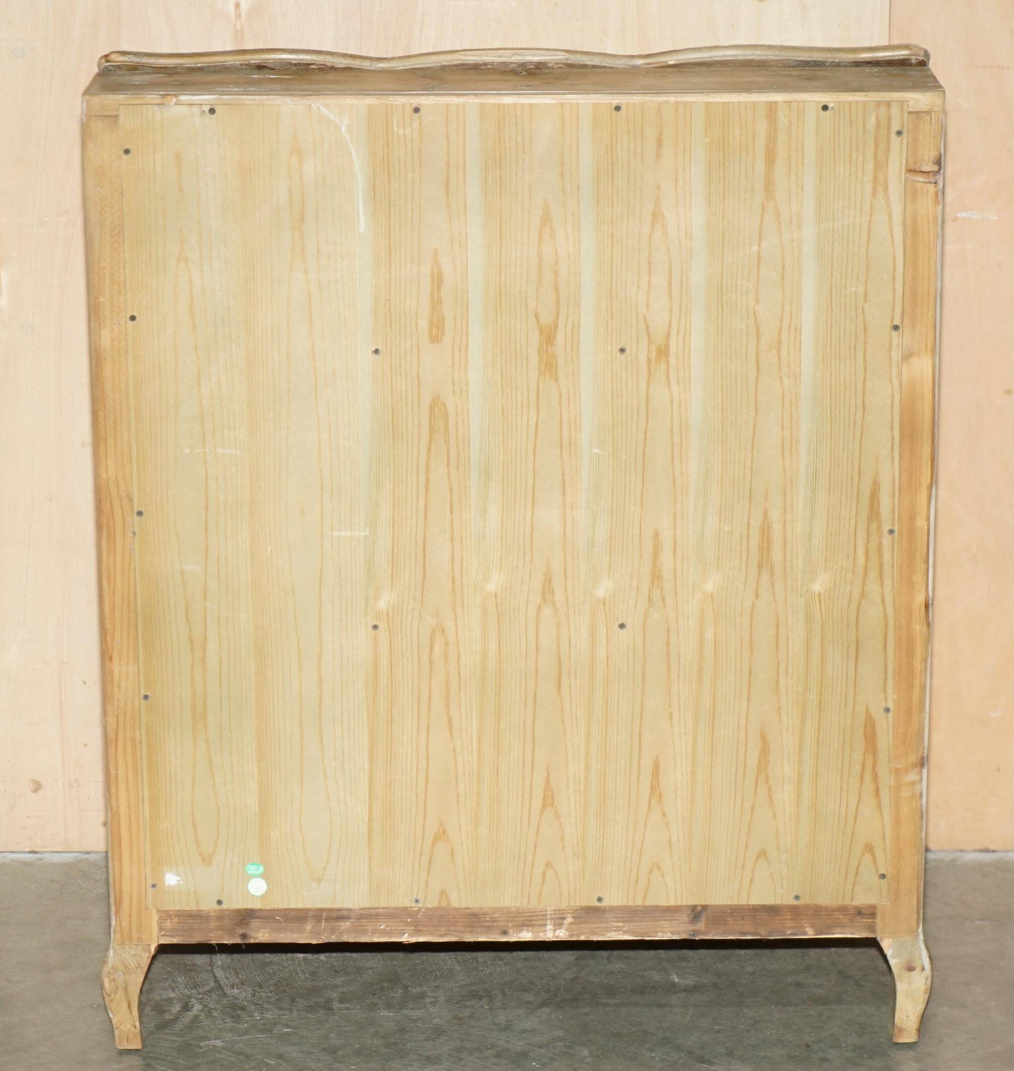 Rustic Swedish pine drop-leaf desk