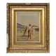 Huile sur toile Travail du Faucheur de Paul Félix Vallois (1845-1906)
