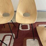 Set of 4 medea chairs by vittorio nobili for f.lii tagliabue signed